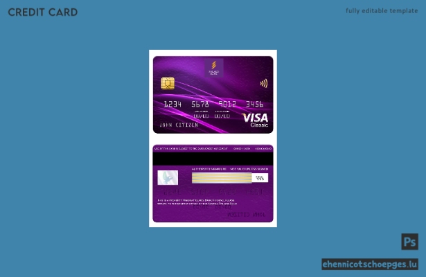Nigeria Polaris Bank Visa Classic Karte – Beispielvorschau